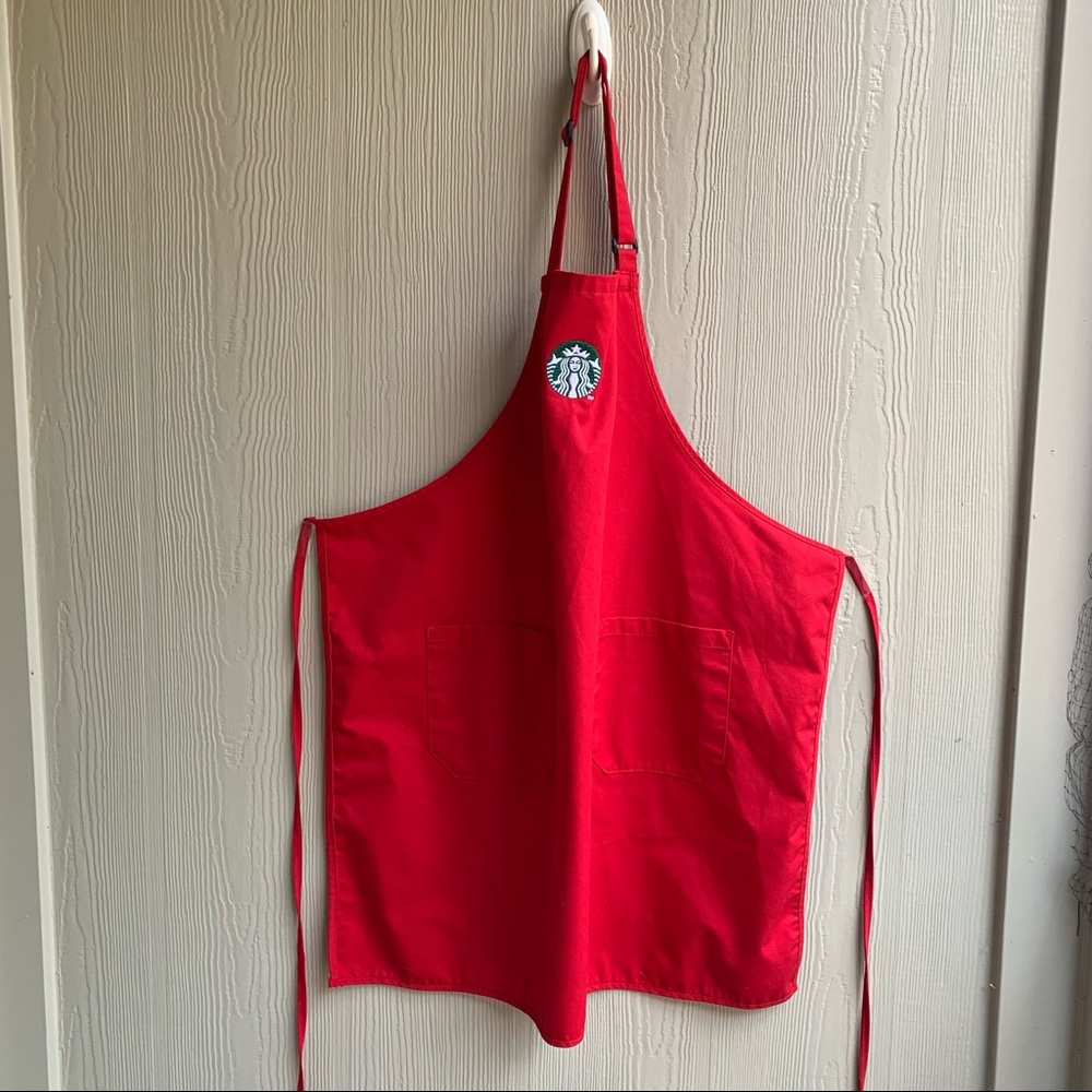 Starbucks Holiday Red Apron